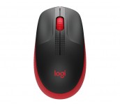 Logitech M190 Full-size wireless mouse - RED - 2.4GHZ - N/A - EMEA - M190
