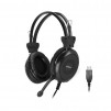СЛУШАЛКИ С МИКРОФОН A4TECH HU-30 USB ЧЕРНИ