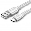 КАБЕЛ UGREEN US287 USB А / USB-C 3A,1М,  БЯЛ
