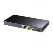 Суич Cudy GS1020PS2, 16 x Gigabit PoE, 2 x Gigabit SFP