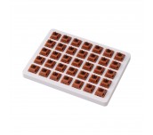 Суичове за механична клавиатура Keychron Gateron Cap Golden Brown Switch Set 35 броя