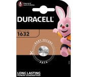 Бутонна батерия DURACELL CR-1632, 3V, Литиева