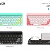 Безжична клавиатура A4tech Fstyler FBK30, Bluetooth, 2.4G, Стойка за телефон, Кирилизирана, Авокадо