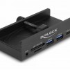 Външен USB Хъб, 3-порта, 5 Gbps, 2 x USB-A, 1 x USB-C, четец на карти с 2 слота