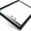 LED светеща подложка за рисуване HUION LED light pad L4S, USB, Черен
