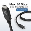 ACT Кабел USB-C - USB-C, 1 м / USB4, 20Gbps, 240W, сертифициран USB-IF