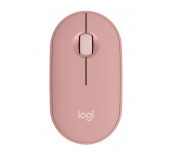 Logitech Pebble Mouse 2 M350s - TONAL ROSE - BT - N/A - EMEA-808 - DONGLELESS