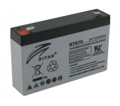 Оловна батерия RITAR, (RT670) AGM, 6V, 7Ah, 151 /34 /94 mm, Терминал1