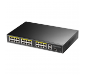 Суич Cudy FS1026PS1, 24 x 10/100 PoE+ Switch 2 x Gigabit порта, 1 x SFP Slot