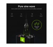 Инвертор GREEN CELL, 12V, 300W/600W, Pure Sine Wave