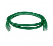 Мрежов пач кабел ACT U/UTP, CAT 6, RJ-45 - RJ-45, 3.0 m, Медни проводници, Зелен, Булк опаковка