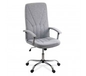 ДИРЕКТОРСКИ СТОЛ FREDERIKO 710 ХРОМ ДАМАСКА СИВ