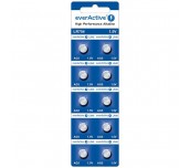 Бутонна алкална батерия EVERACTIVE LR754, LR48, 1,55V, 10pk блистер, /цена за 1 бр. батерия/