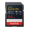 SanDisk Карта памет Extreme Pro SDXC 64GB 300MB/s & 300Mb/s Class 10 V90 UHS-II