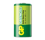 Цинк карбонова батерия GP 14G-S2 Greencell, R14, 2 бр. в опаковка / Shrink, 1.5V