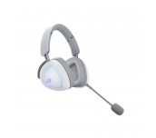 Asus ROG Delta II Wireless Gaming Headset ( BT, ROG SpeedNova 2.4GHz, 3.5mm, 50mm Titanium-Plated Drivers, 10mm Super-Wideband Mic, 110HR, DualFlow Audio, For PC, Switch, PS5, Xbox)- Moonlight White