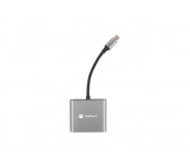 Natec USB-C Multiport Adapter 3 in 1 Fowler MINI USB 3.0, HDMI 4K, USB-C PD