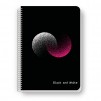 ТЕТРАДКА СПИРАЛА B&W PP EXCLUSIVE DOTS A4 80Л М.КВ