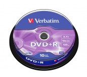 Verbatim DVD+R AZO 4.7GB 16X MATT SILVER SURFACE (10 PACK)