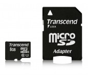 Transcend 8GB micro SDHC UHS-I Premium (with adapter, Class 10)