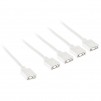 Кабел Kolink ARGB 1-4 Сплитер - 30 cm Бял