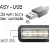 Кабел удължителен  USB-A 2.0 мъжко reversible към USB-A 2.0 женско , 5m