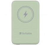 Verbatim MCP-10GN Power Pack 10000 mAh with UBS-C® PD 20W / Magnetic Wireless Charging 15W Green