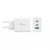 Мрежово зарядно j5create JUP3365E 65W, 3 порта, USB-C, USB-A
