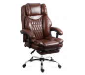 ДИРЕКТОРСКИ СТОЛ PROMAX ЕКО КОЖА КАФЯВ