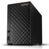 Asustor AS1202T, 2 bay NAS, Realtek RTD1619B, Quad Core, 1.7 GHz, 1GB DDR4 (not expandable), 2.5GbE x1, 3 x USB 3.2 Gen 1, WOW (Wake on WAN), System Sleep Mode, Black