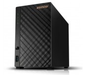 Asustor AS1202T, 2 bay NAS, Realtek RTD1619B, Quad Core, 1.7 GHz, 1GB DDR4 (not expandable), 2.5GbE x1, 3 x USB 3.2 Gen 1, WOW (Wake on WAN), System Sleep Mode, Black