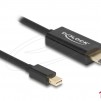 Delock Кабел пасивен mini DisplayPort 1.1 към HDMI, 1 m