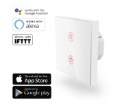 Wi-Fi смарт ключ за стена HAMA 176551, Amazon Alexa, Google Home, Бял