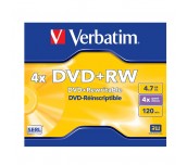 DVD+RW VERBATIM 4.7GB КУТИЯ