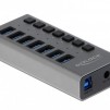 USB-А хъб, 7 порта, DELOCK-63669