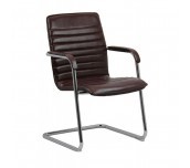 СТОЛ ПОСЕТИТЕЛСКИ ALEKSANDRO 835 ЕКО КОЖА ЧРН