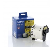 Brother DK-44605 Yellow Continuous Length Removable Paper Tape, 62mmx30.48m, Black on Yellow