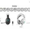 А4tech Fstyler FH300U Слушалки с микрофон USB, Noice Cancelling, бял