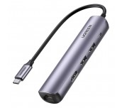 МУЛТИФУНКЦИОНАЛЕН АДАПТЕР UGREEN CM418 5in1 HDMI 4K-60Hz/RJ45