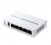 Asus Business Gigabit VPN wired router, ExpertWiFi EBG15, 1 gigabit WAN+2 gigabit WAN/LAN, USB port backups, Bluetooth® 3.0, SDN, customized guest portal, Commercial-Grade Network Security & VPN, wall