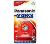 Бутонна батерия литиева PANASONIC CR1220 3V