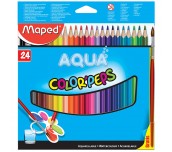 ЦВЕТНИ МОЛИВИ MAPED COLOR PEPS 24 ЦВЯТА + ЧЕТКА FREE