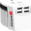 Адаптер SKROSS PRO MUV 4 x USB-A, 1.302961, World, Бял