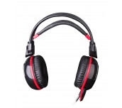 Геймърски слушалки A4TECH, Bloody G300, Микрофон, черно с червено