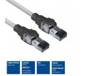 Мрежов пач кабел ACT S/FTP, CAT6A IDC 4PPoE/PoE++100W LZSH, 1.5 m