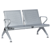ПОСЕТИТЕЛСКА ПЕЙКА С 2 МЕСТА CR-1031-2 - СРЕБЪРНА