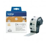 Brother DK-11221 Square Paper Labels, 23mmx23mm, 1000 labels per roll (Black on White)
