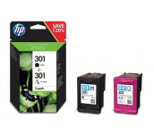 HP 301 2-pack Black/Tri-color Original Ink Cartridges