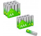 GP SUMMER PACK Алкални батерии  ULTRA AA x 12 бр. + ULTRA AAA x 12 бр. + Fan/ Вентилатор/  GP BATTERIES