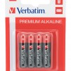 Verbatim ALKALINE BATTERY AAA 4 PACK (HANGCARD)